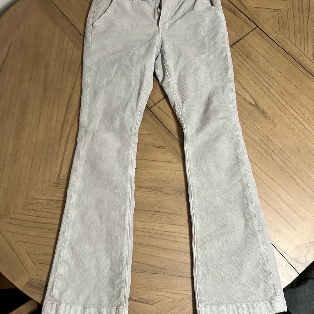 American Eagle Outfitters Gray Corduroy Boot Cut Pants
